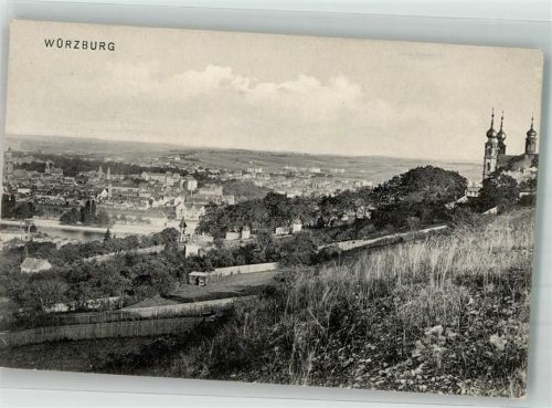 Würzburg 1905 Das Käppele oberhalb der Stadt Verlag Dr. Trenkler Co.