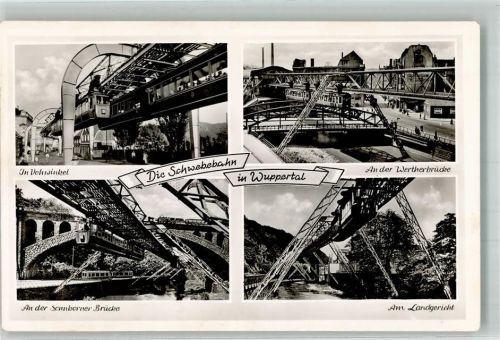 Wuppertal Schwebebahn Vohwinkel Wertherbrücke Sonnborner Brücke Am Landgericht