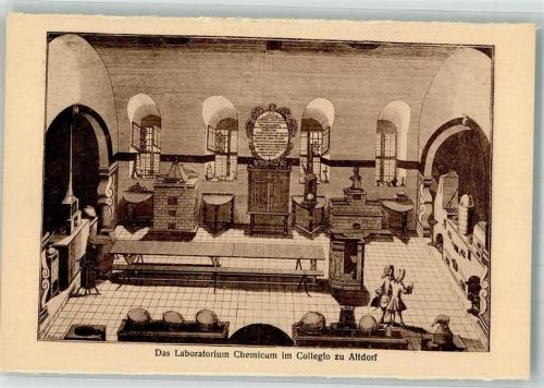 Altdorf Das Laboratorium Chemicum im Collegio zu Altdorf