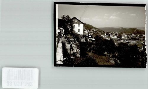 Stühlingen Pension oberhalb des Ortes Foto Original aus Archiv eines Ansichtskartenverlages Ort handschriftlich