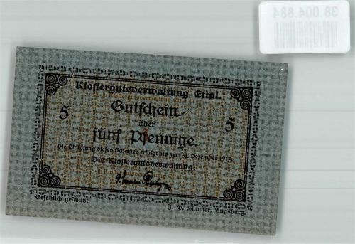 Ettal 1917 5 Pfennig