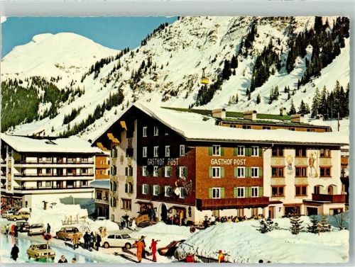 Lech 1980 Gasthaus Post Auto