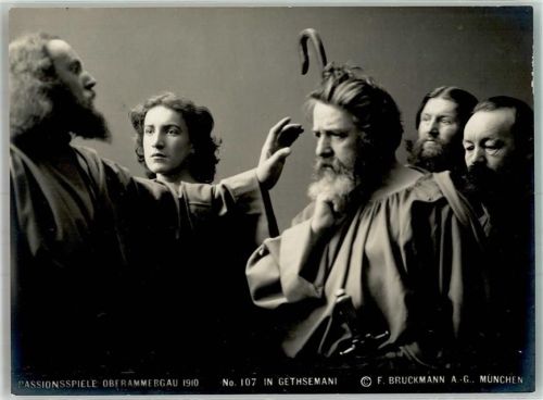 Oberammergau 1910 Passionsspiele In Gehsemani