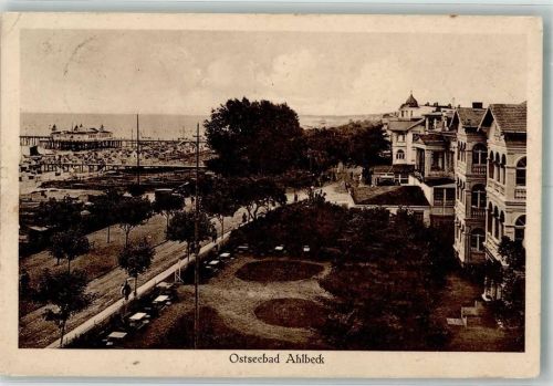 Seebad Ahlbeck 1927 Seebrücke Strandpromenade Bäderarchitektur Verlag Rubin & Co. 1104