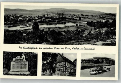 Kirchohsen Kriegerdenkmal Gasthaus zur Linde Dampfschiff