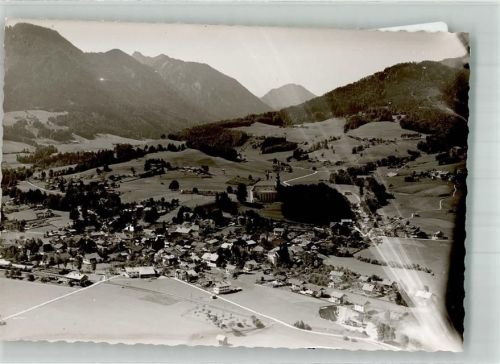 Ruhpolding Fliegeraufnahme Foto Original aus Archiv eines Ansichtskartenverlages