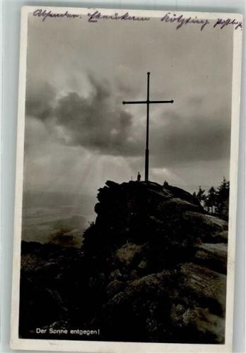 Kötzting 1935 Kreuzfelsen am Kaitersberg Fotograf Kohlbauer
