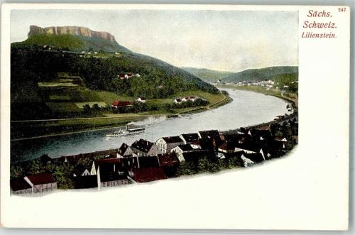 Bad Schandau Lilienstein Sächsische Schweiz Raddampfer
