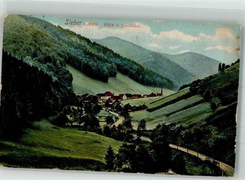 Sieber 1912 Panorama des Ortes mit St. Benedictus Kirche Verlag Louis Glaser 6283