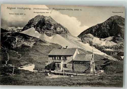 Rappenseehütte Heilbronnerweg Allgäu