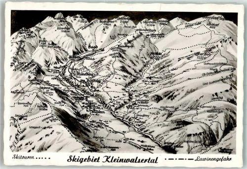 Riezlern Vogelschau Kleinwalsertal Winter