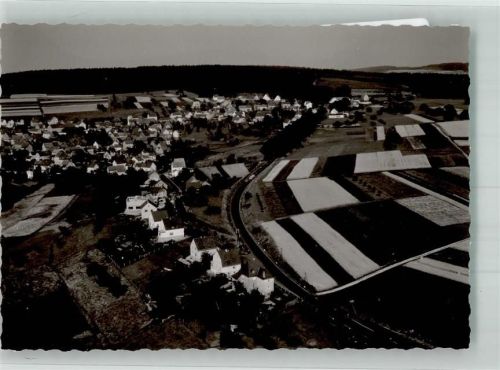 Hillert Ort handschriftlich Fliegeraufnahme Foto Original aus Archiv eines Ansichtskartenverlages