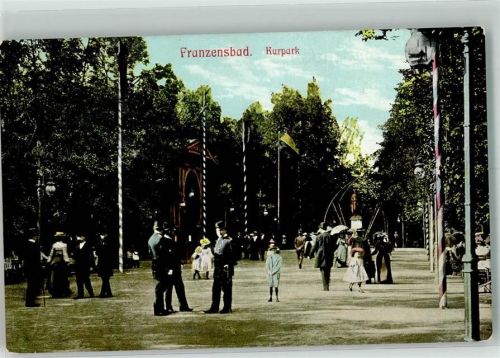 Frantiskovy Lazne 1908 Denkmal Kurpark Uniform