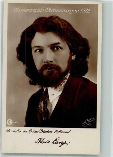 Oberammergau 1922 Darsteller des Hohen Priesters Alois Lang während der Passionsspiele