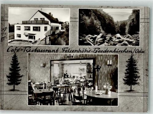 Beedenkirchen Cafe Gasthaus Felsenhöhe