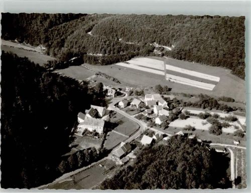 Dissen Diss Ort handschriftlich fliegeraufnahme Foto Original aus Archiv eines Ansichtskartenverlages