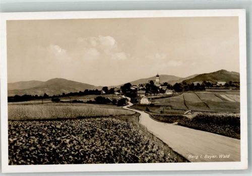 Berg Panorama des Ortes mit Kirche St. Peter und Paul