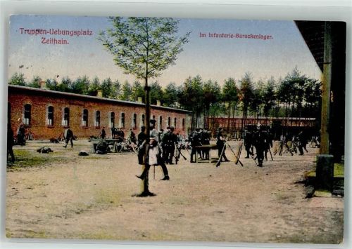 Zeithain 1916 Truppenübungsplatz Im Infanterie Barackenlager
