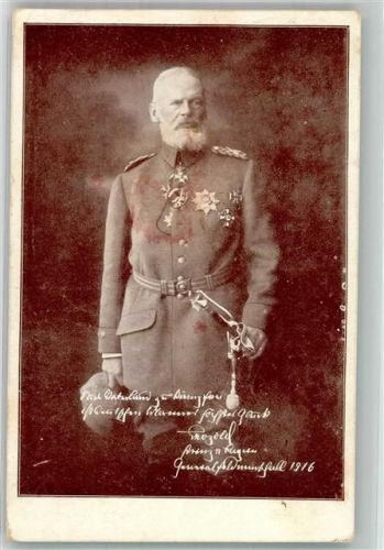 1916 Prinz Leopold v. Bayern als Feldherr in Uniform