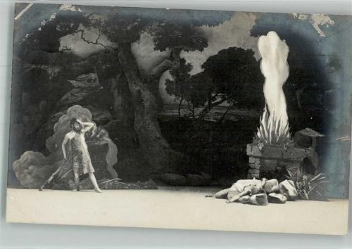 Oberammergau Passionstheater Kain und Abel Hüttenstempel