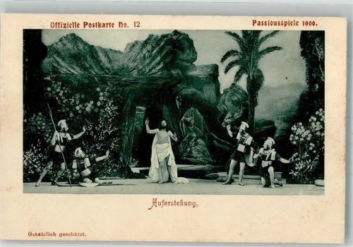 Oberammergau Passionsspiele 1900 Auferstehung