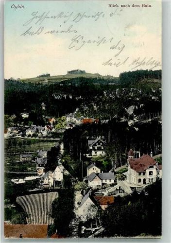 Kurort Oybin 1906 Soldatenkarte beschnitten