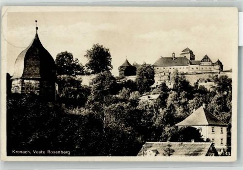 Kronach 1933 Burg Veste Rosenberg