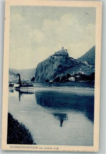 Usti nad Labem Burg Schreckenstein Dampfschiff