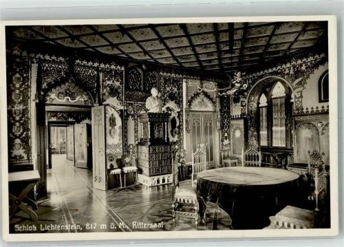 Lichtenstein 1929 Schloss Lichtenstein Rittersaal