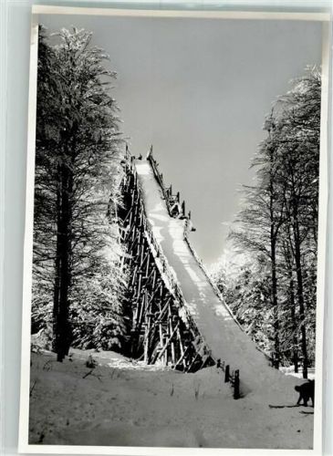 Willingen Sprungschanze Winter Foto Original aus Archiv eines Ansichtskartenverlages