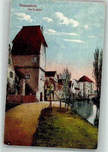 Donauwörth 1932 Am Farbtörl