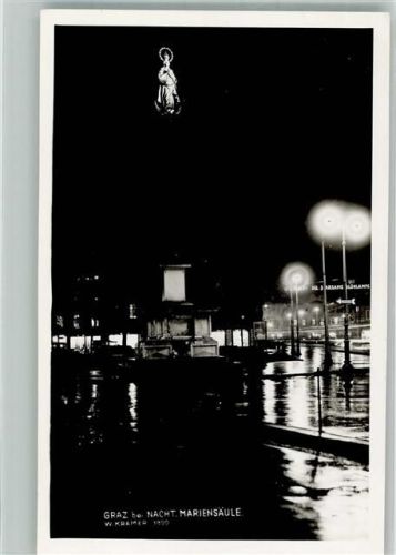 Graz Denkmal Mariensäule Nacht