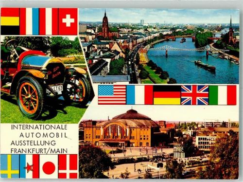 Frankfurt IAA Oldtimer Hauptbahnhof Straßenbahn Eiserner Steg Dom