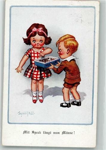 Mit Speck fängt man Mäuse Kinder A.R. u. Co.i.B. 1461-1 McGill, D. Künstlerkarte