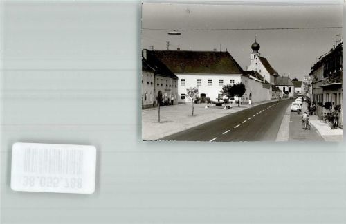 Pfreimd Kirche VW Käfer Fahrrad Ort handschriftlich Foto Original aus Archiv eines Ansichtskartenverlages