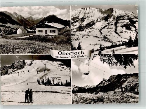 Oberjoch St. Jakob Kirche Sessellift Panorama des Ortes im Sommer wie im Winter Fotograf Scholl Luftpost