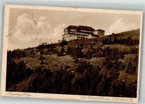 Hampelbaude 1921 Hüttenstempel