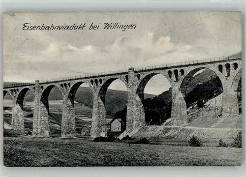 Willingen 1925 Eisenbahnviadukt Itterbrücke