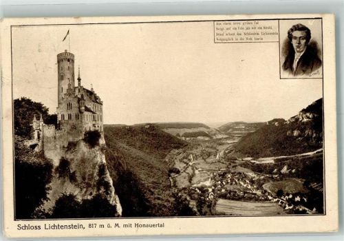 Lichtenstein 1916 Schloss Lichtenstein Portrait Hauff