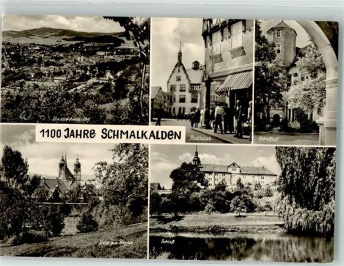 Schmalkalden 1975 Schloss Rathaus Kirche