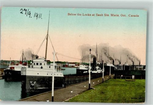 Toronto 1911 Hafen Ste. Marie Ontario Sault Ste. Marie