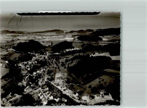 Gadernheim Fliegeraufnahme des Ortes Foto Original aus Archiv eines Ansichtskartenverlages Ort handschriftlich
