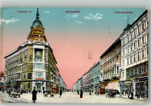 Budapest 1916 Andrassy- Straße