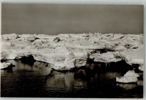 Langeoog 1961 Eisschollen Winter