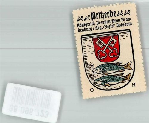 Pritzerbe Wappen Rückseite Werbung Kaffee HAG