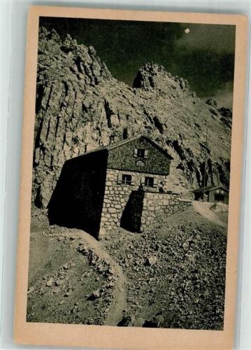 Meilerhütte 1920 Berghütte an der Dreitorspitze Fotograf Johannes Hüttenstempel