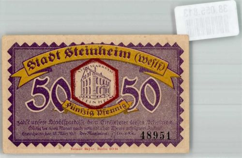 Steinheim 1921 50 Pfennig