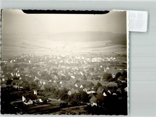 Aerzen Fliegeraufnahme des Ortes Foto Original aus Archiv eines Ansichtskartenverlages Ort handschriftlich