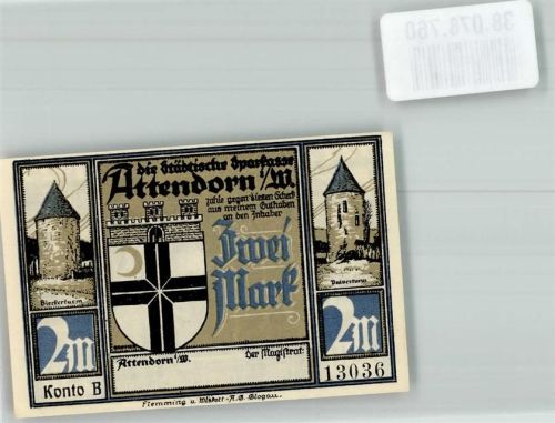 Attendorn 1922 2 Mark