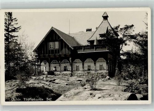 Kurort Oybin Gasthaus Töpferbaude Fotograf Bruno Scholz Hüttenstempel